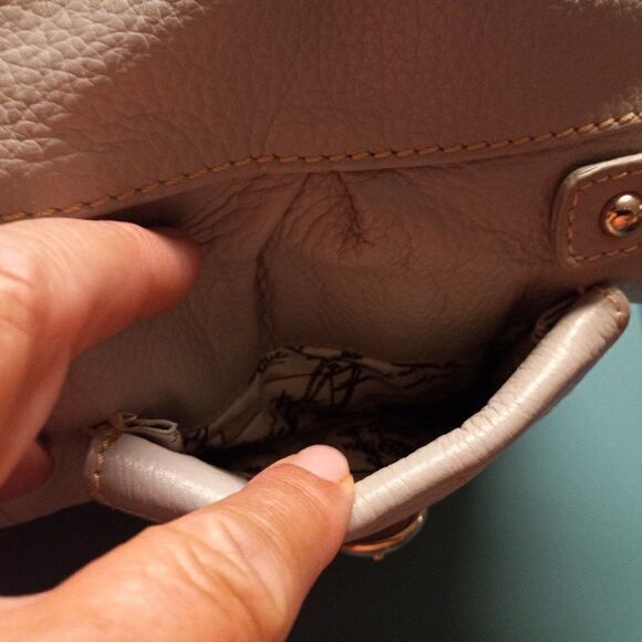 Barr & Barr New York  Light Blue Leather Silver tone Metal Shoulder bag - Picture 2 of 10